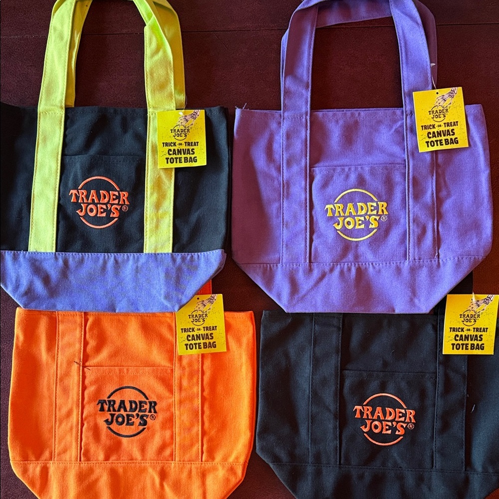 Brand New - Trader Joe's 2025 Halloween Canvas Tote Bags
